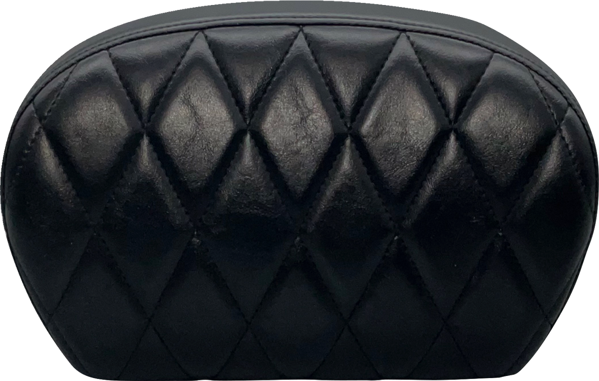 LE PERA Sissy Bar Pad - Large - Vinyl - Single Diamond - Shiny Black L-SBP01DM-SH — image 1