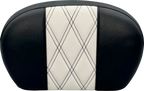 LE PERA Sissy Bar Pad - Large - GT 1/HR 1 Inlay - Dull Black L-SBP01GT/HR1 — image 1