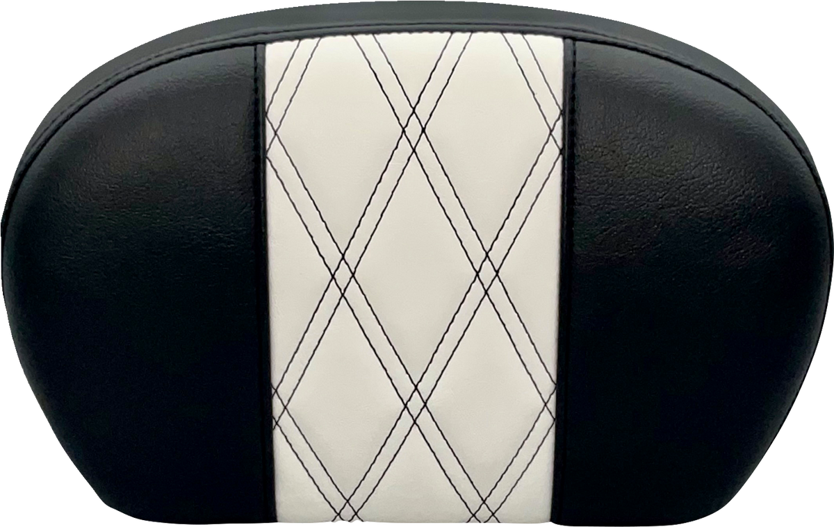 LE PERA Sissy Bar Pad - Large - GT 1/HR 1 Inlay - Dull Black L-SBP01GT/HR1 — image 1