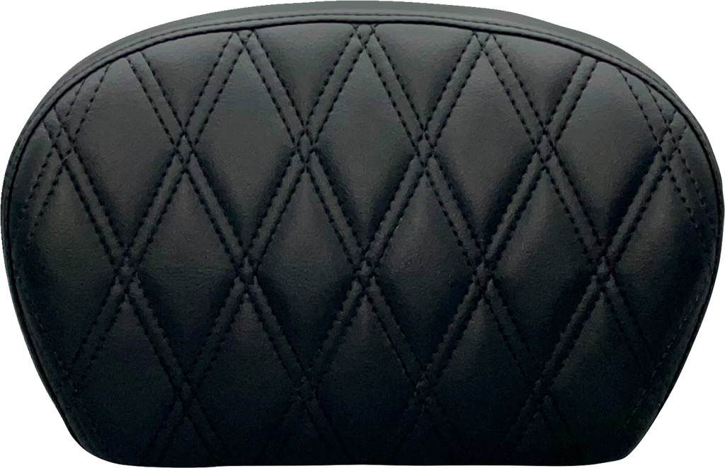 LE PERA Sissy Bar Pad - Large - Maverick Stitch - Dull Black L-SBP01MAV-DULL — image 2