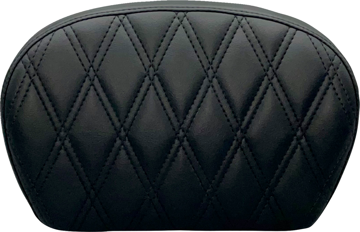 LE PERA Sissy Bar Pad - Large - Smooth - Dull Black L-SBP01S-DULL — image 2