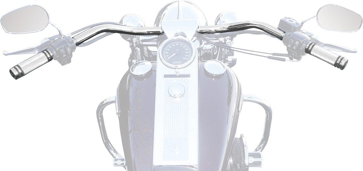 LA CHOPPERS 1-1/4" Big Johnson FL Handlebar - Dimpled - Chrome LA-7303-01 — image 3