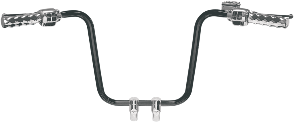 LA CHOPPERS Hefty 1-1/4" Handlebar - Ape Hanger - 14" - Black LA-7312-14B — image 2
