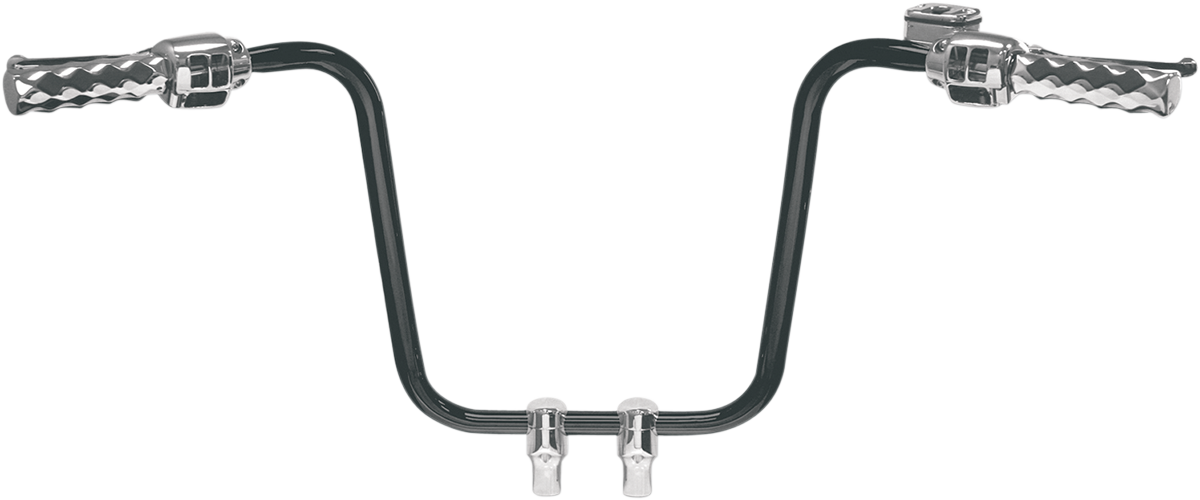 LA CHOPPERS Hefty 1-1/4" Handlebar - Ape Hanger - 14" - Black LA-7312-14B — image 2