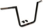 LA CHOPPERS 1-1/4" Hefty Twin Peaks Handlebar - 16" - Black LA-7312-66B — image 2