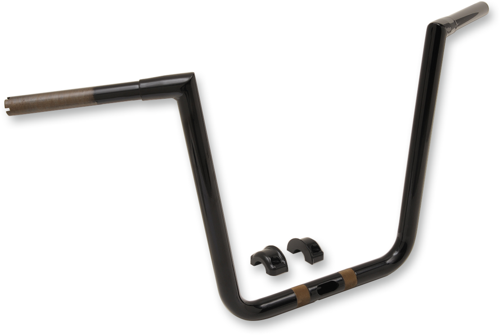 LA CHOPPERS 1-1/4" Hefty Twin Peaks Handlebar - 19" - Black LA-7312-69B — image 2