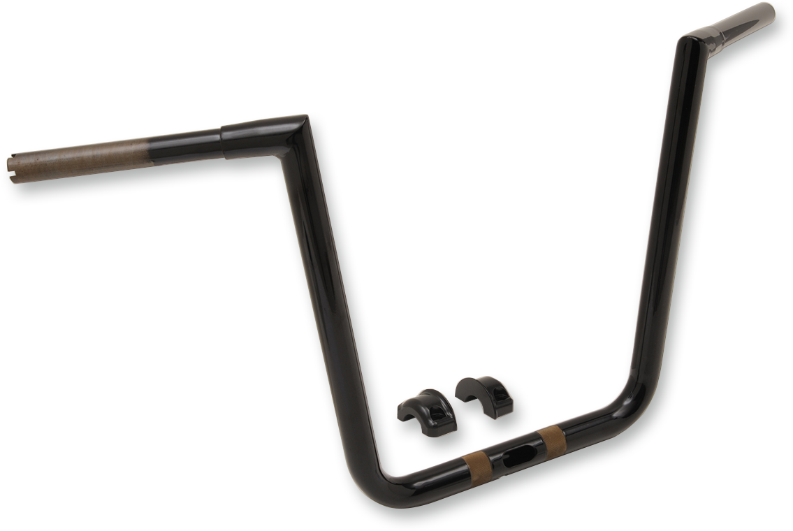LA CHOPPERS 1-1/4" Hefty Twin Peaks Handlebar - 19" - Black LA-7312-69B — image 2
