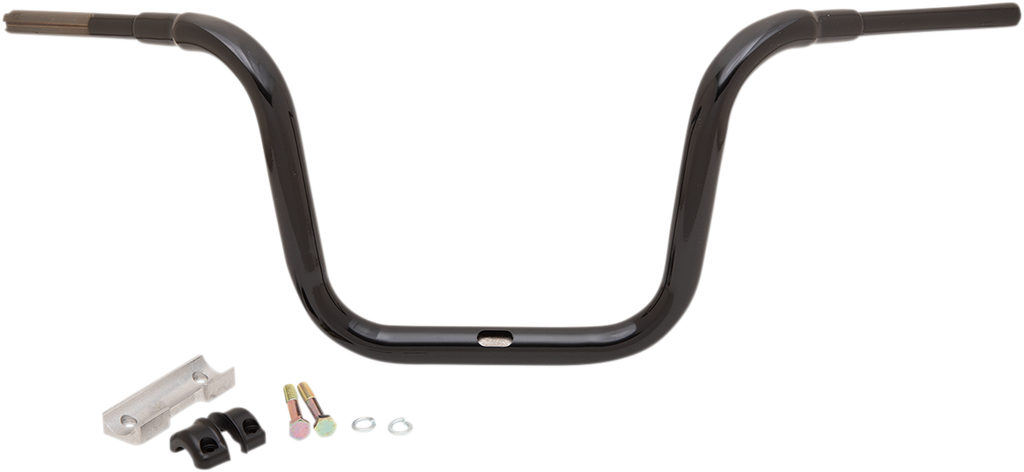 LA CHOPPERS 1-1/2" Grande Traditional Ape Hanger Handlebar - 12" - Black LA-7314-12B — image 1