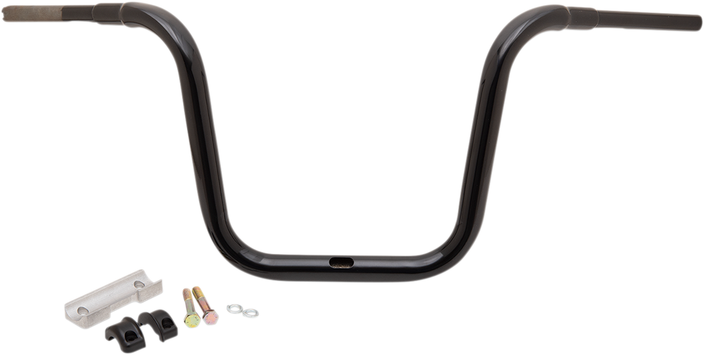 LA CHOPPERS 1-1/2" Grande Traditional Ape Hanger Handlebar - 14" - Black LA-7314-14B — image 1