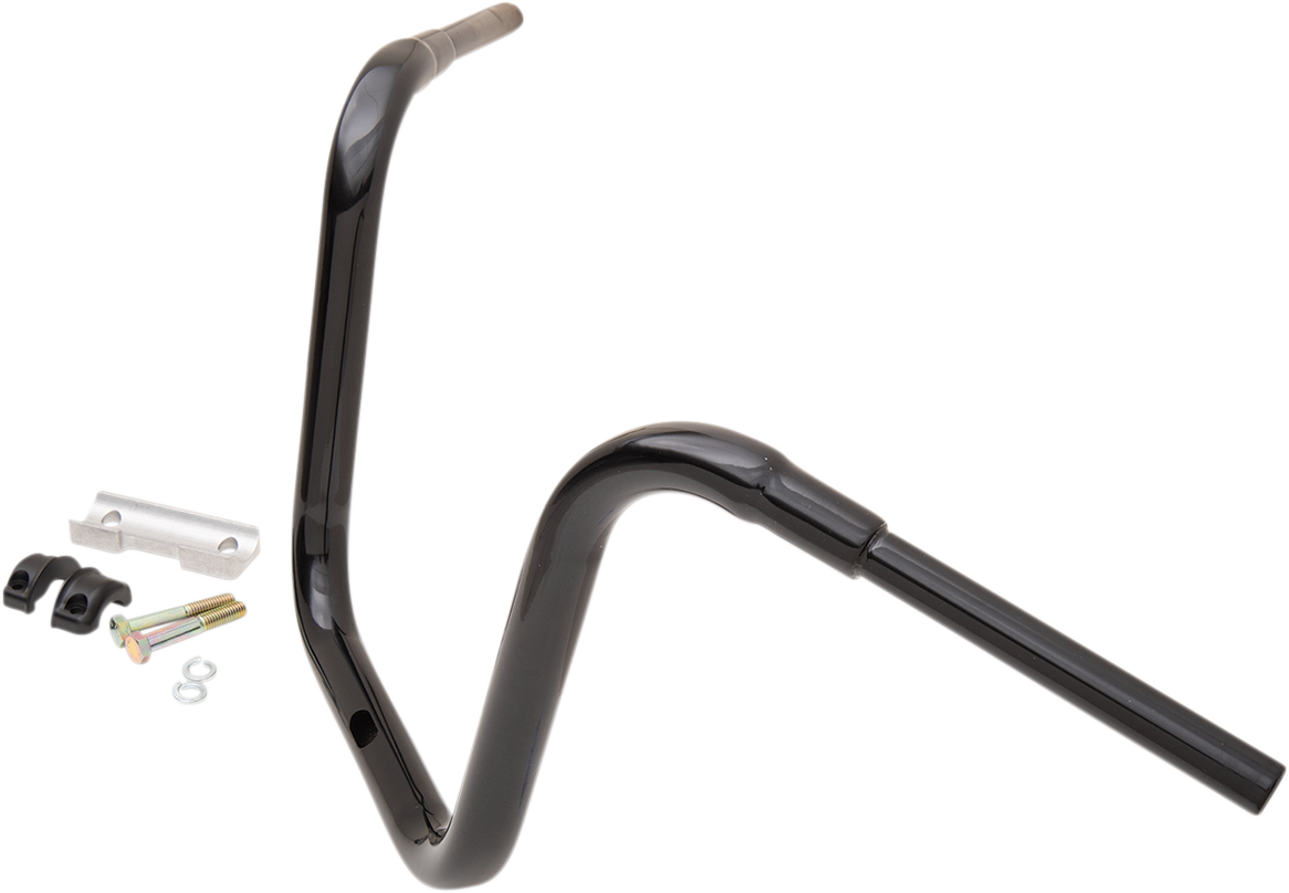 LA CHOPPERS 1-1/2" Grande Traditional Ape Hanger Handlebar - 14" - Black LA-7314-14B — image 4