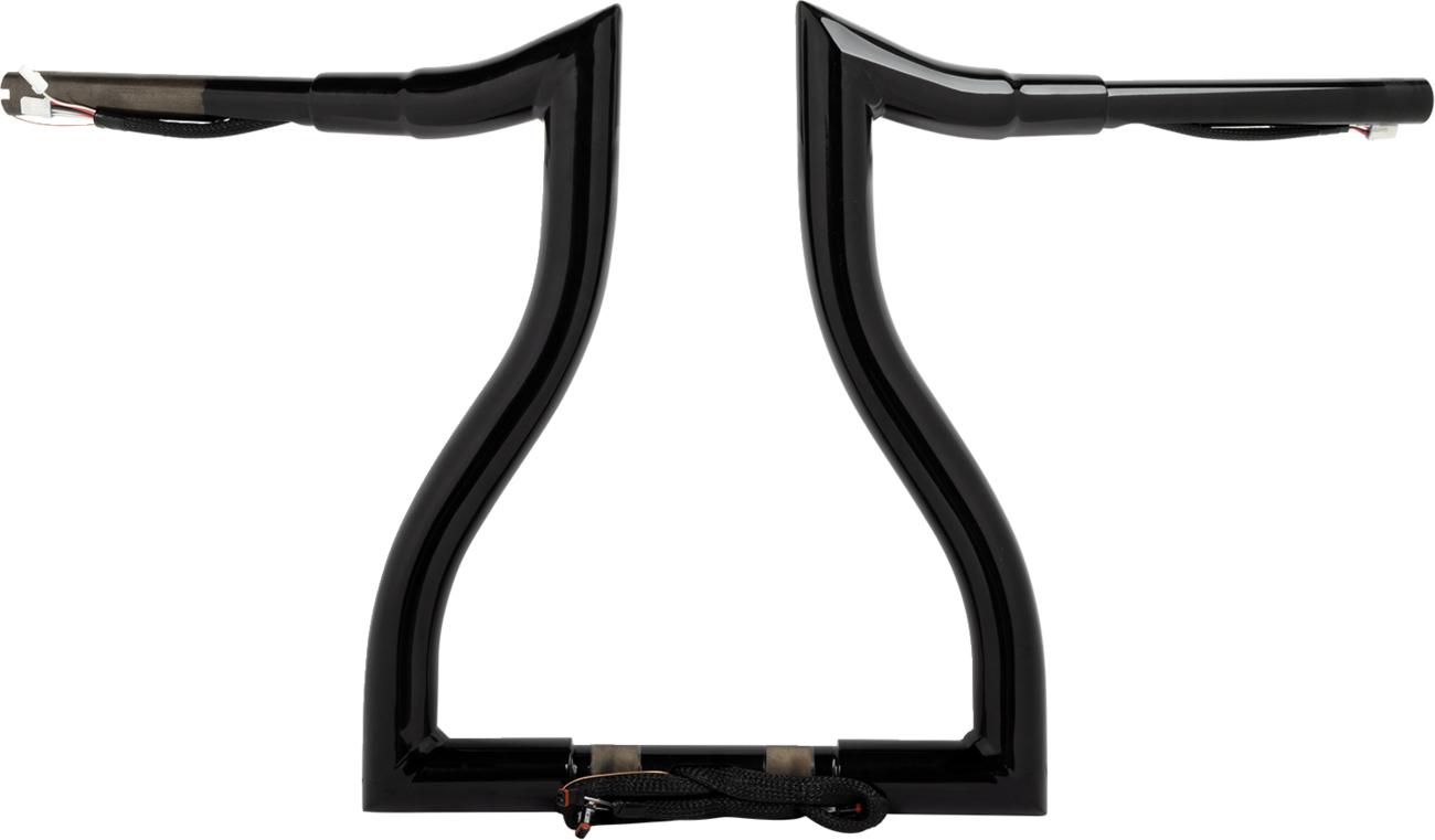 LA CHOPPERS Pre-Wired Hammerhead Handlebar - 14" - Black LA-7316-14BW — image 1