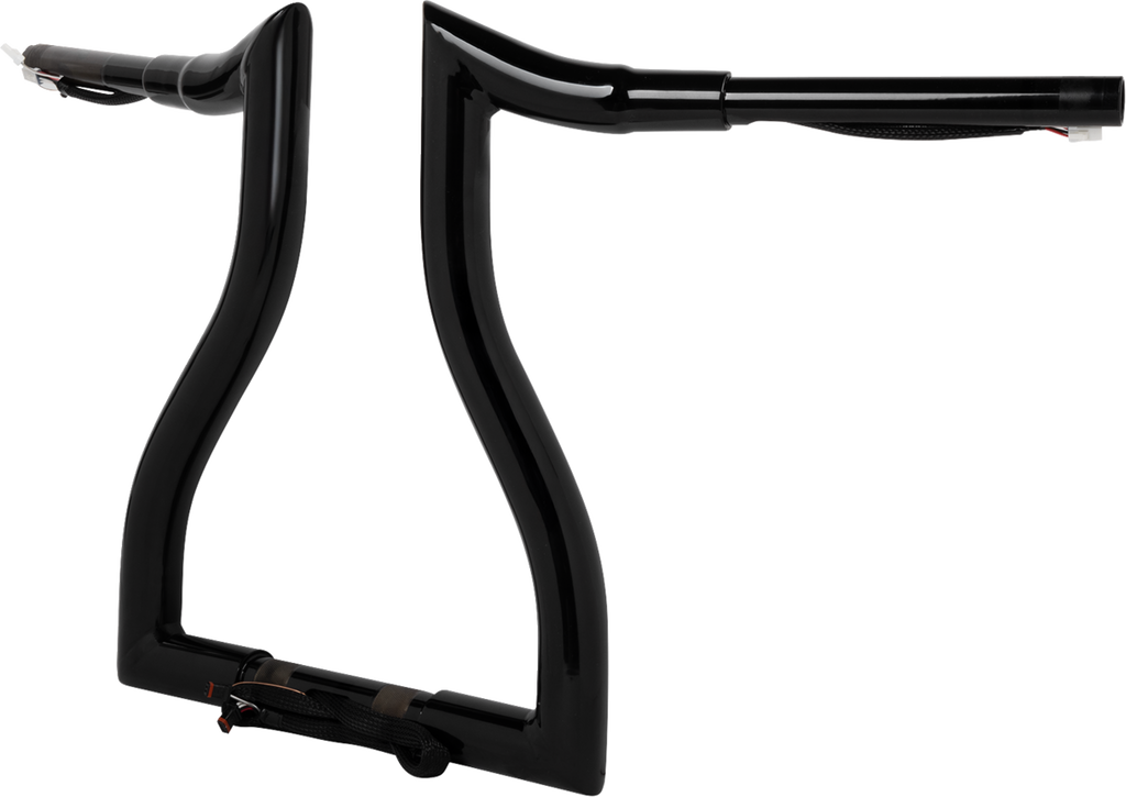 LA CHOPPERS Pre-Wired Hammerhead Handlebar - 14" - Black LA-7316-14BW — image 2