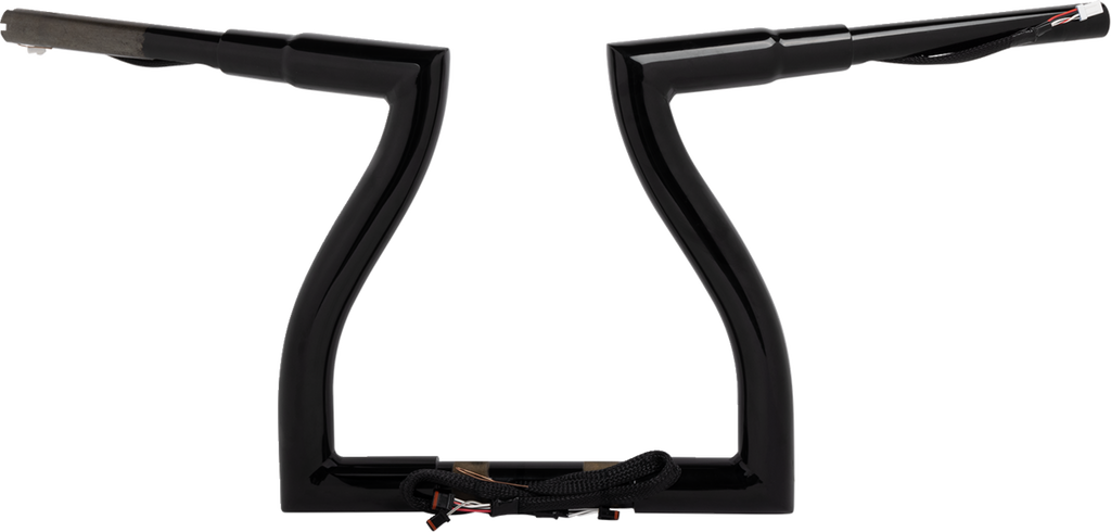 LA CHOPPERS Pre-Wired Thresher Handlebar - 12" - Black LA-7317-12BW — image 1