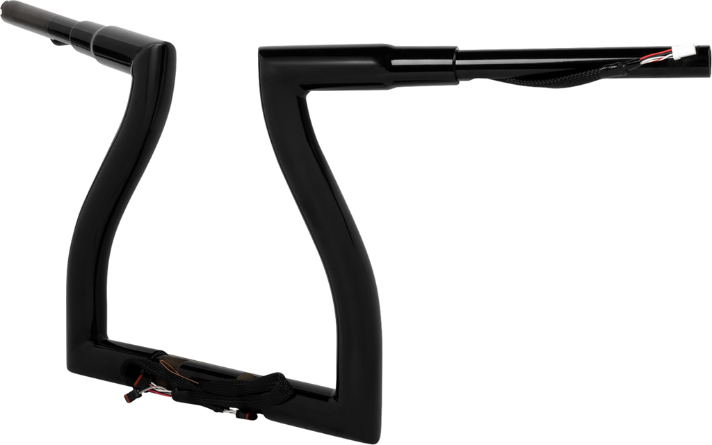 LA CHOPPERS Pre-Wired Thresher Handlebar - 12" - Black LA-7317-12BW — image 2