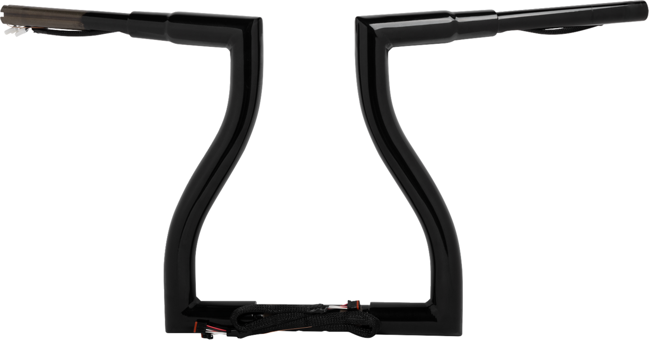 LA CHOPPERS Pre-Wired Thresher Handlebar - 14" - Black LA-7317-14BW — image 1