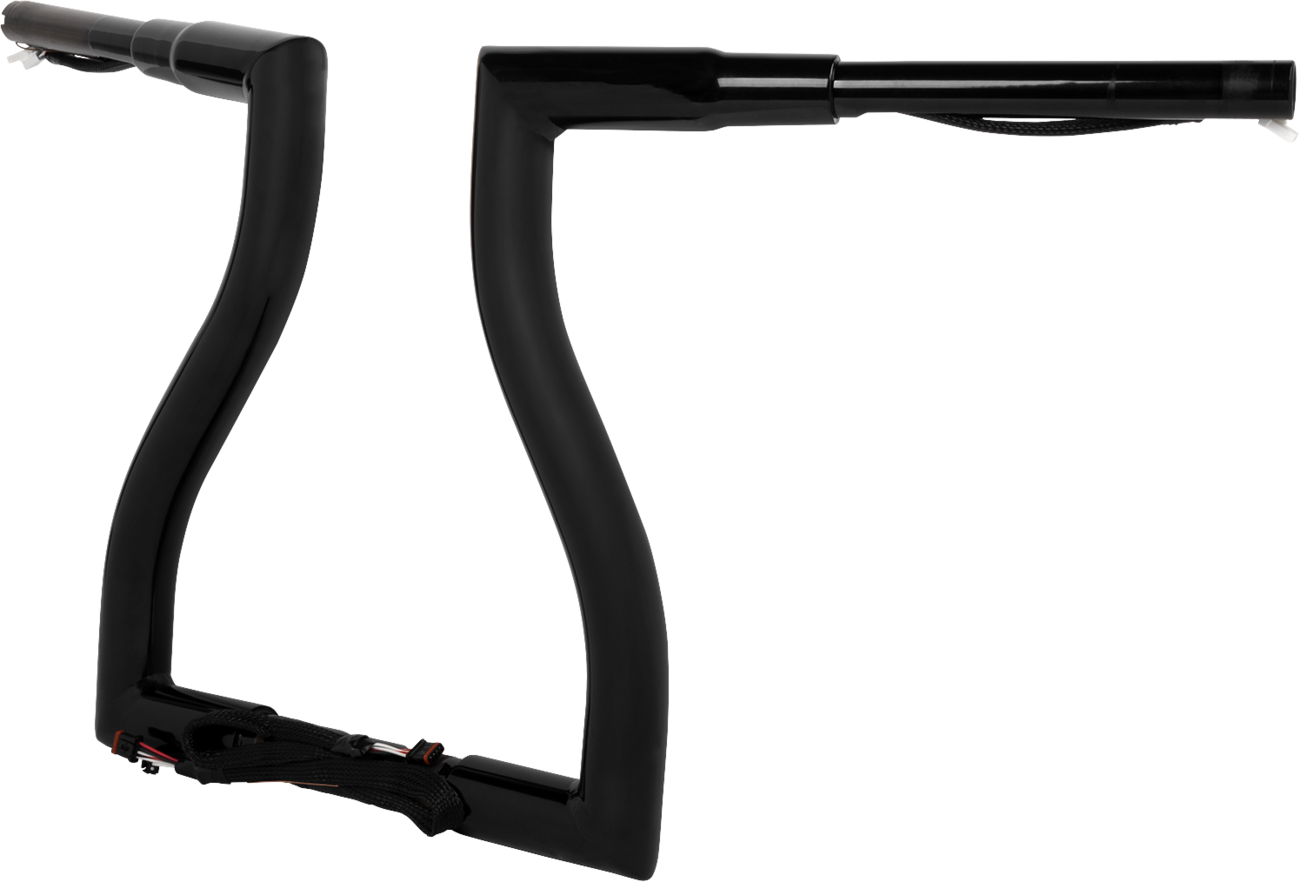LA CHOPPERS Pre-Wired Thresher Handlebar - 14" - Black LA-7317-14BW — image 2