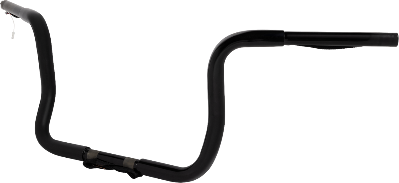 LA CHOPPERS Pre-Wired Ape Handlebar - 1-1/4" x 10" - Black LA-7321-10BW — image 2