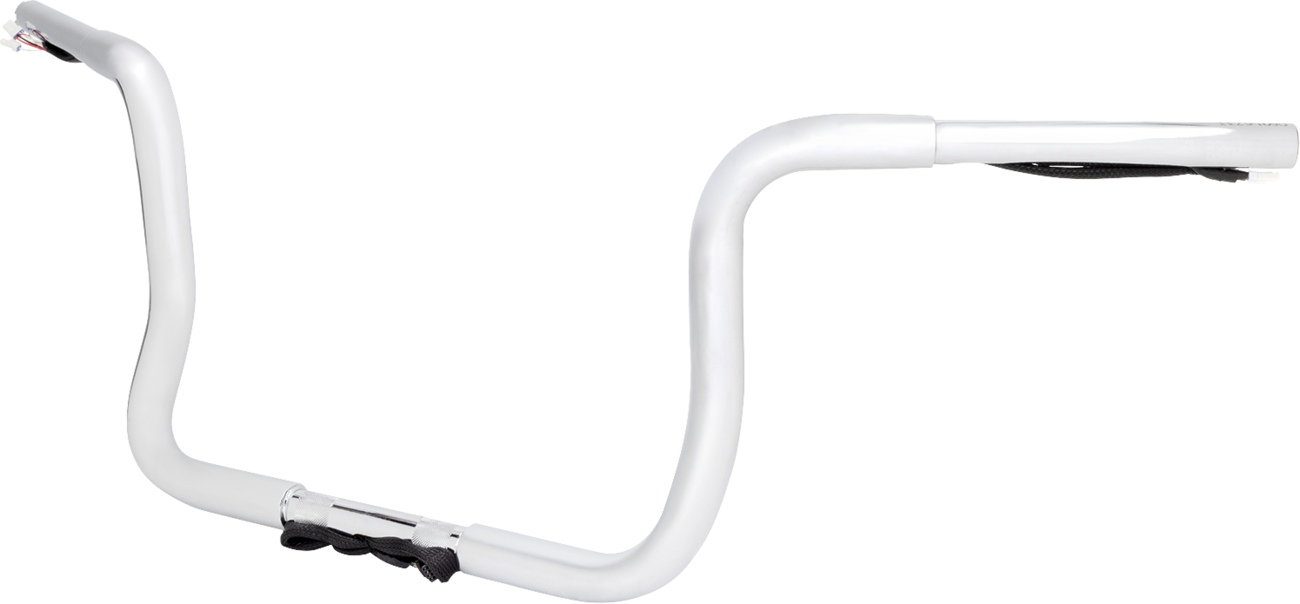 LA CHOPPERS Pre-Wired Ape Handlebar - 1-1/4" x 10" - Chrome LA-7321-10W — image 2