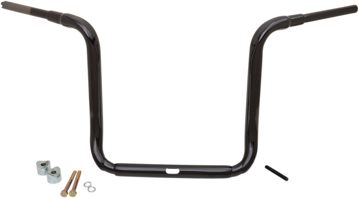LA CHOPPERS 1-1/2" Grande Traditional Ape Hanger Handlebar - 16" - Black LA-7323-16B — image 1