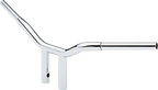 LA CHOPPERS Kage Fighter Welded Straight-Riser Handlebar - One Piece - 8" - Chrome LA-7337-08 — image 1