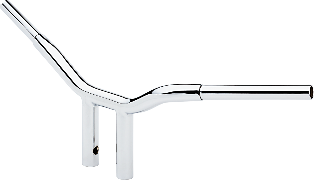 LA CHOPPERS Kage Fighter Welded Straight-Riser Handlebar - One Piece - 8" - Chrome LA-7337-08 — image 1