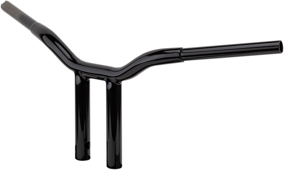 LA CHOPPERS Kage Fighter Welded Straight-Riser Handlebar - One Piece - 8" - Black LA-7337-08B — image 1