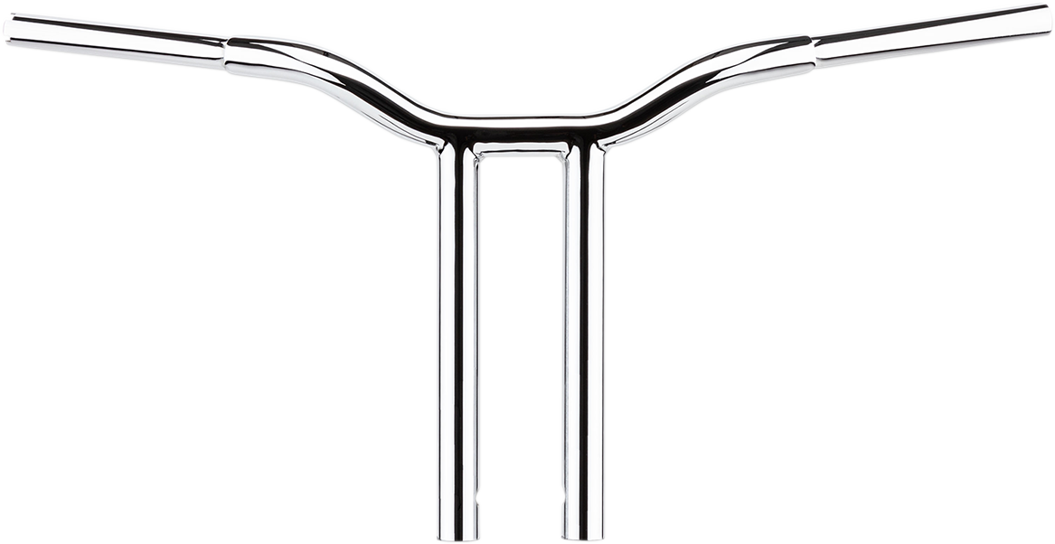 LA CHOPPERS Kage Fighter Welded Straight-Riser Handlebar - One Piece - 10" - Chrome LA-7337-10 — image 1