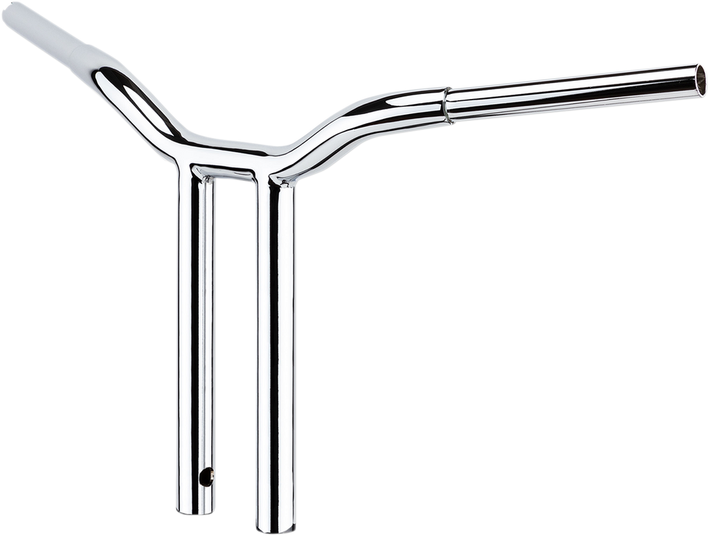 LA CHOPPERS Kage Fighter Welded Straight-Riser Handlebar - One Piece - 10" - Chrome LA-7337-10 — image 2