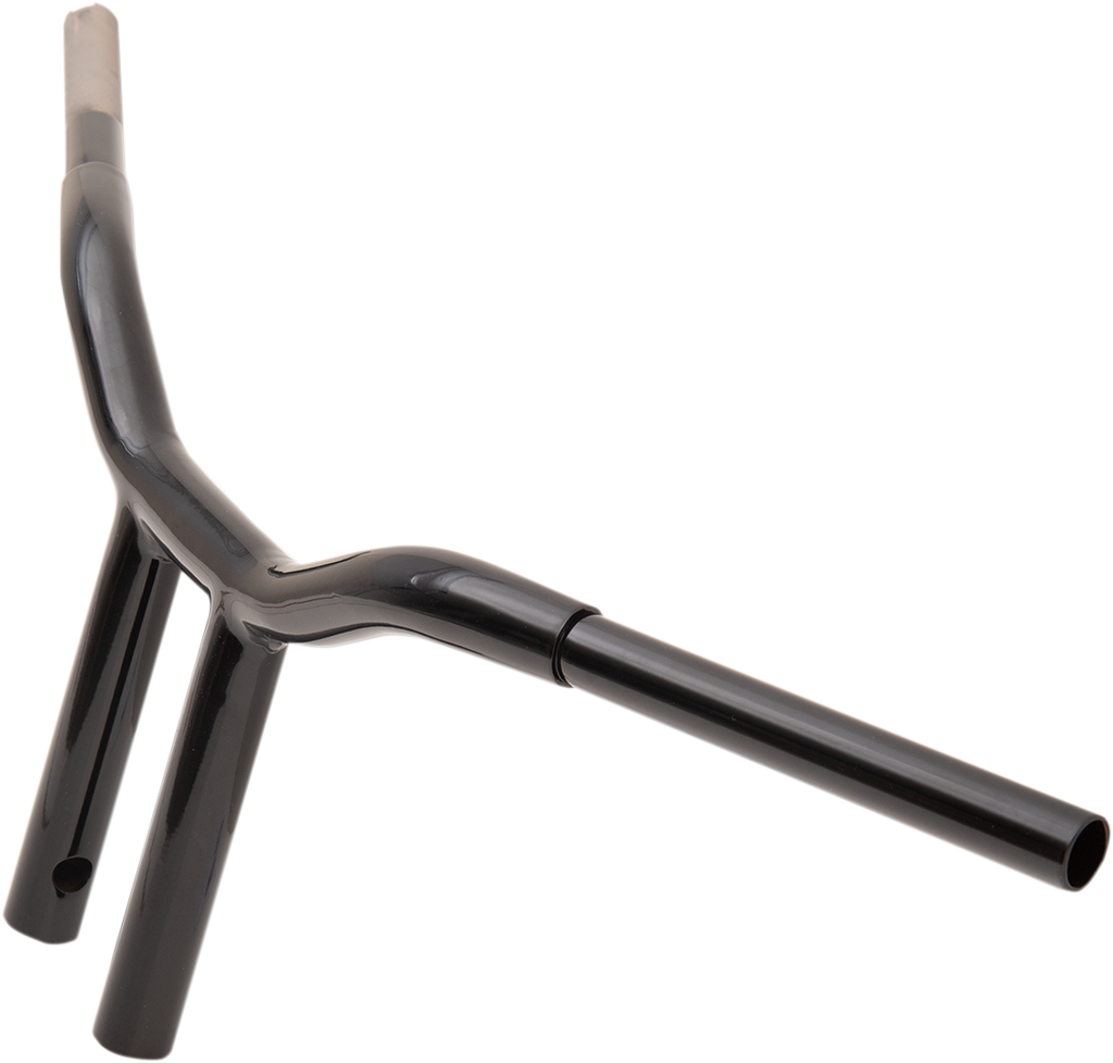 LA CHOPPERS Kage Fighter Welded Straight-Riser Handlebar - One Piece - 10" - Black LA-7337-10B — image 2