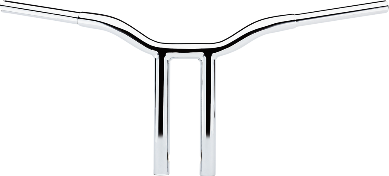 LA CHOPPERS Kage Fighter Welded Straight-Riser Handlebar - One Piece - 12" - Chrome LA-7337-12 — image 1