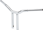 LA CHOPPERS Kage Fighter Welded Straight-Riser Handlebar - One Piece - 12" - Chrome LA-7337-12 — image 2
