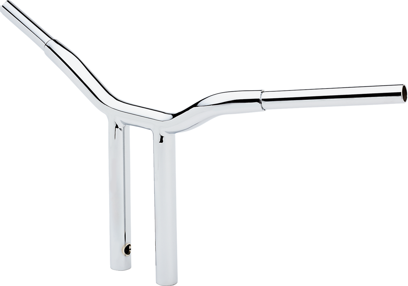 LA CHOPPERS Kage Fighter Welded Straight-Riser Handlebar - One Piece - 12" - Chrome LA-7337-12 — image 2