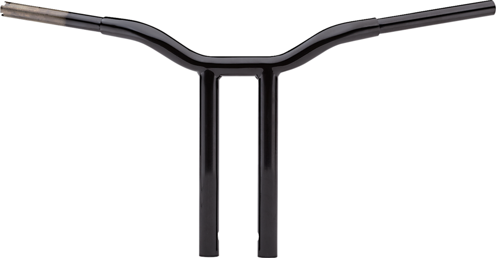 LA CHOPPERS Kage Fighter Welded Straight-Riser Handlebar - One Piece - 12" - Black LA-7337-12B — image 1