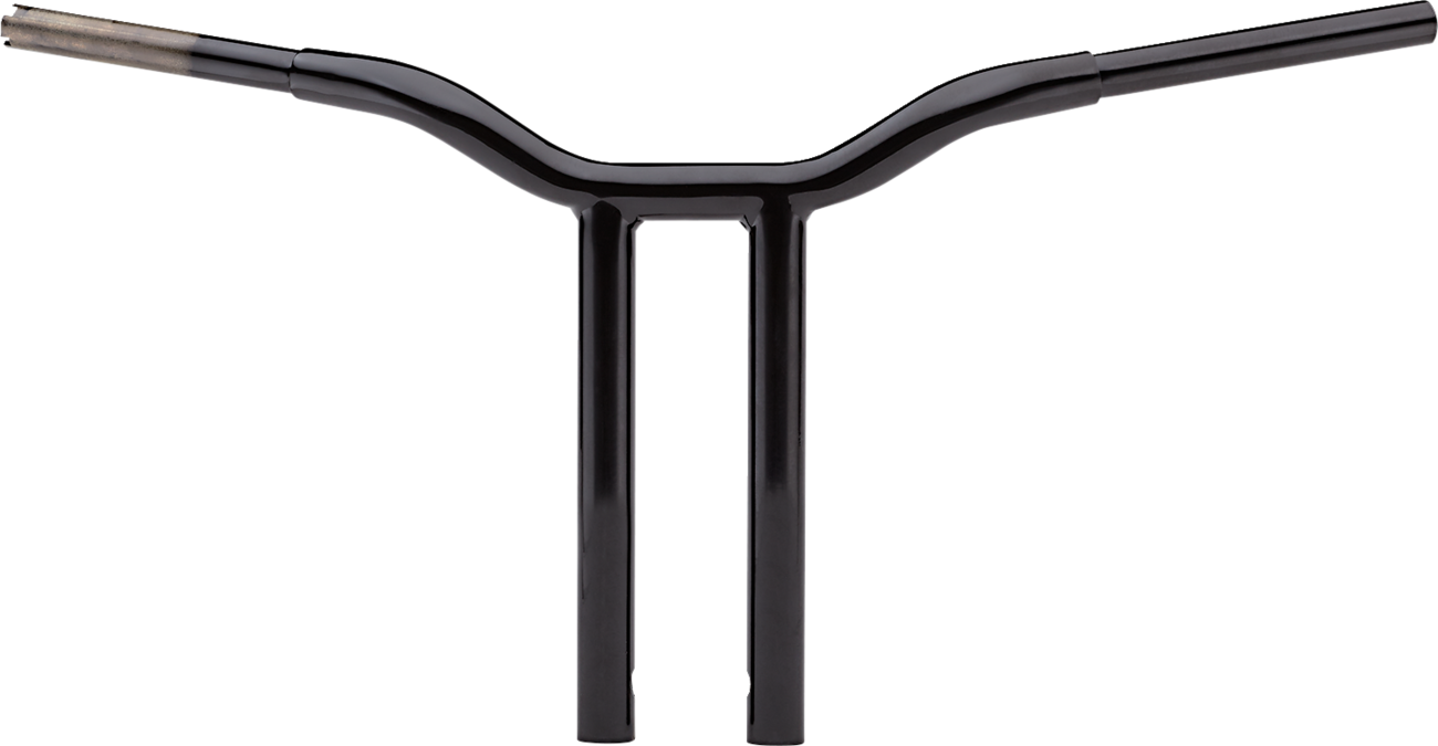 LA CHOPPERS Kage Fighter Welded Straight-Riser Handlebar - One Piece - 12" - Black LA-7337-12B — image 1