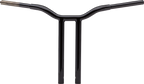 LA CHOPPERS Kage Fighter Welded Straight-Riser Handlebar - One Piece - 16" - Black LA-7337-16B — image 1
