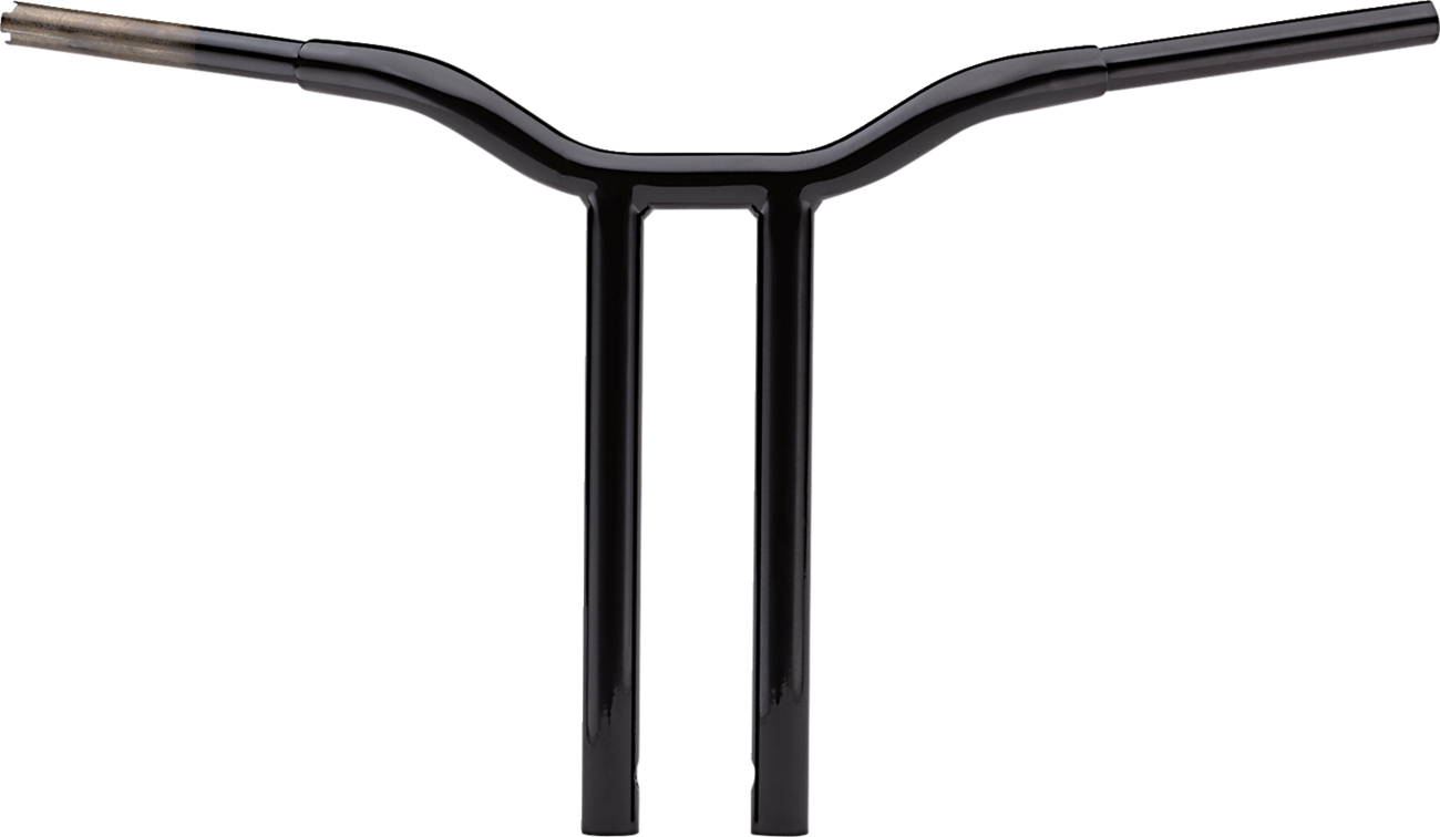 LA CHOPPERS Kage Fighter Welded Straight-Riser Handlebar - One Piece - 16" - Black LA-7337-16B — image 1