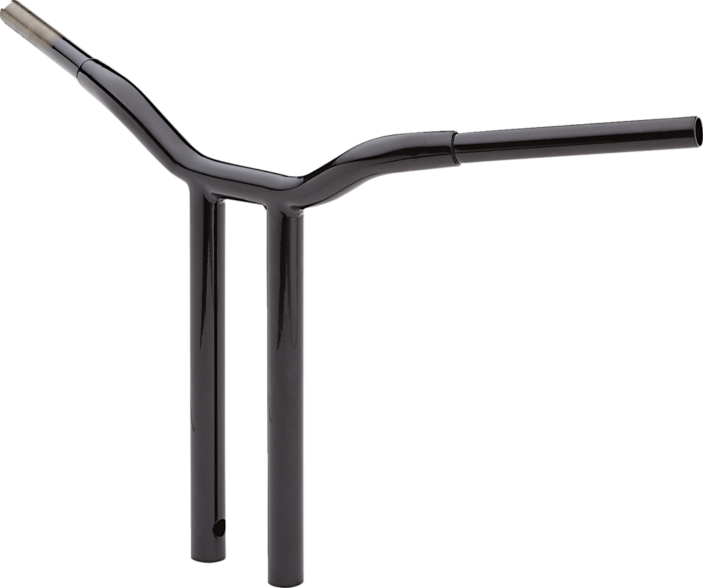 LA CHOPPERS Kage Fighter Welded Straight-Riser Handlebar - One Piece - 16" - Black LA-7337-16B — image 2