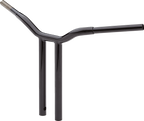 LA CHOPPERS Kage Fighter Welded Straight-Riser Handlebar - One Piece - 16" - Black LA-7337-16B — image 2
