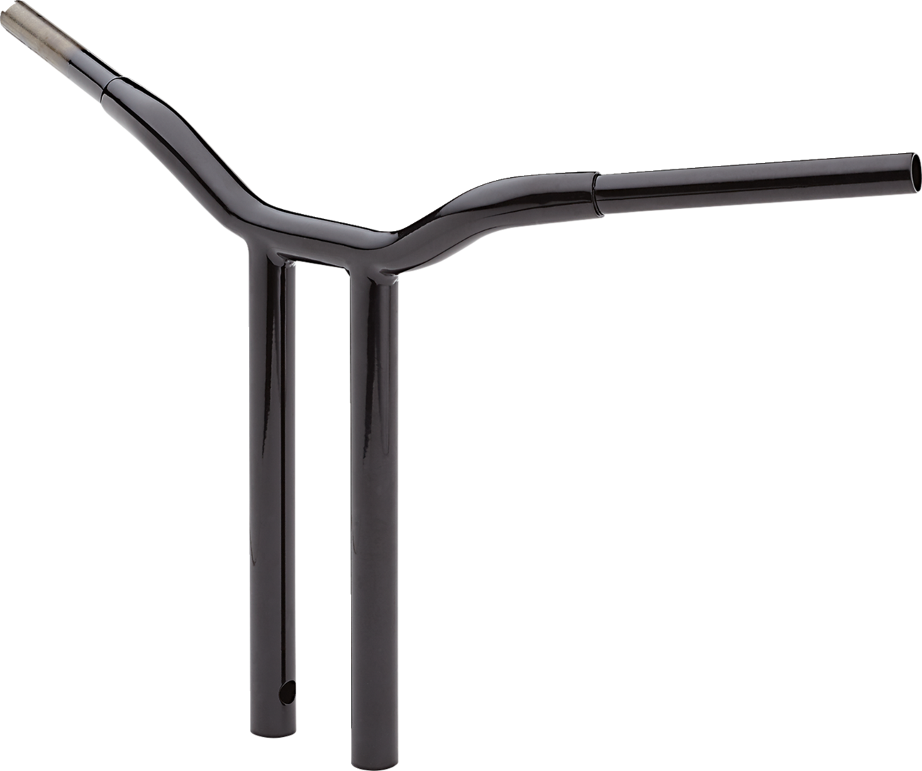 LA CHOPPERS Kage Fighter Welded Straight-Riser Handlebar - One Piece - 16" - Black LA-7337-16B — image 2