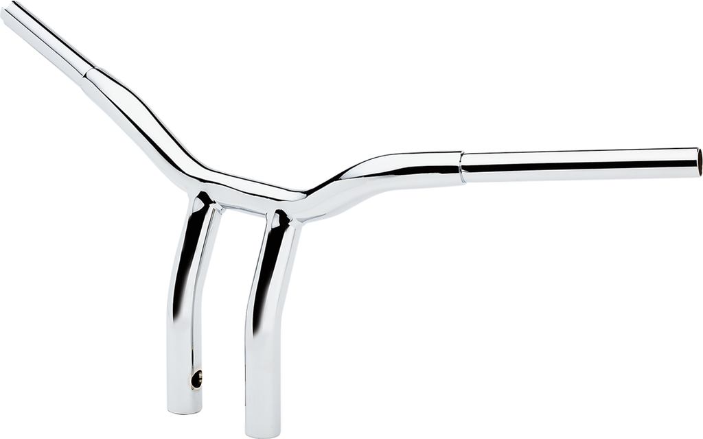 LA CHOPPERS Kage Fighter Welded Bent-Riser Handlebar - One Piece - 10" - Chrome LA-7338-10 — image 2