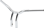 LA CHOPPERS Kage Fighter Welded Bent-Riser Handlebar - One Piece - 10" - Chrome LA-7338-10 — image 2