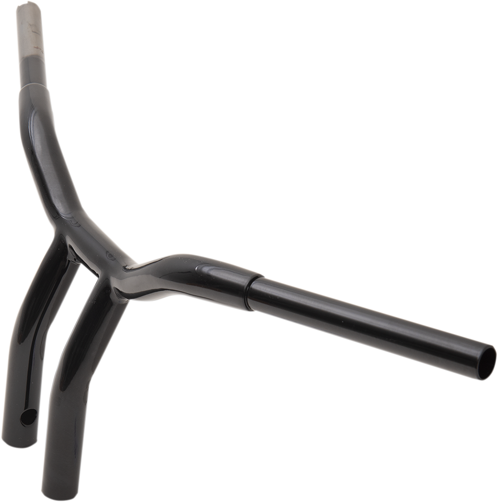 LA CHOPPERS Kage Fighter Welded Bent-Riser Handlebar - One Piece - 10" - Black LA-7338-10B — image 3