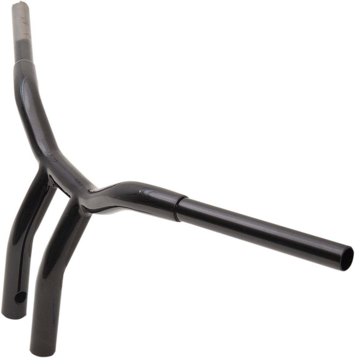 LA CHOPPERS Kage Fighter Welded Bent-Riser Handlebar - One Piece - 10" - Black LA-7338-10B — image 3