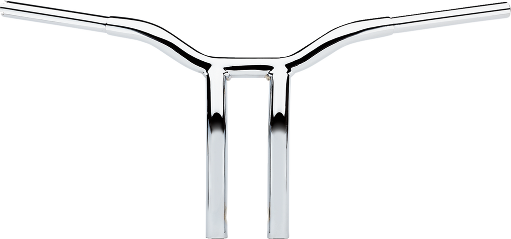 LA CHOPPERS Kage Fighter Welded Bent-Riser Handlebar - One Piece - 12" - Chrome LA-7338-12 — image 1