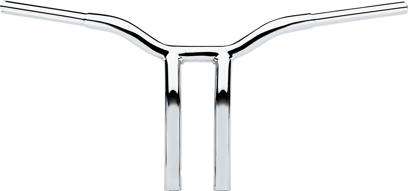 LA CHOPPERS Kage Fighter Welded Bent-Riser Handlebar - One Piece - 12" - Chrome LA-7338-12 — image 1