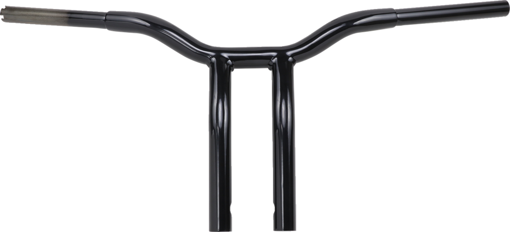 LA CHOPPERS Kage Fighter Welded Bent-Riser Handlebar - One Piece - 12" - Black LA-7338-12B — image 1