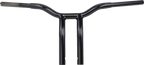 LA CHOPPERS Kage Fighter Welded Bent-Riser Handlebar - One Piece - 12" - Black LA-7338-12B — image 1