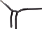 LA CHOPPERS Kage Fighter Welded Bent-Riser Handlebar - One Piece - 12" - Black LA-7338-12B — image 2