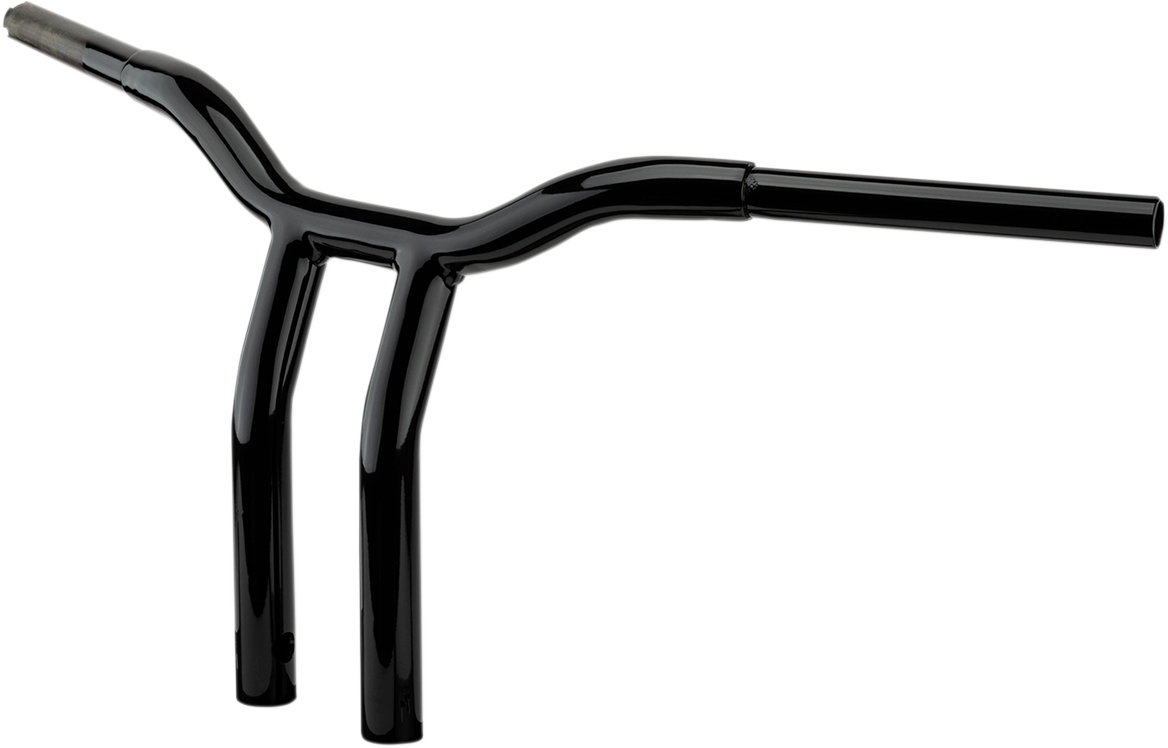 LA CHOPPERS Kage Fighter Welded Bent-Riser Handlebar - One Piece - 12" - Black LA-7338-12B — image 4