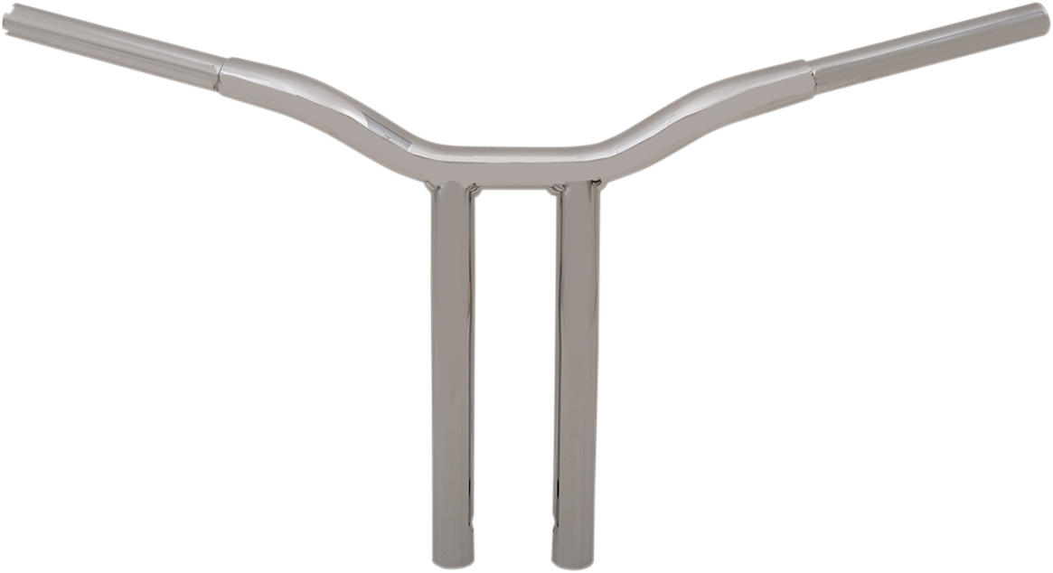 LA CHOPPERS Kage Fighter Welded Bent-Riser Handlebar - One Piece - 14" - Chrome LA-7338-14 — image 1